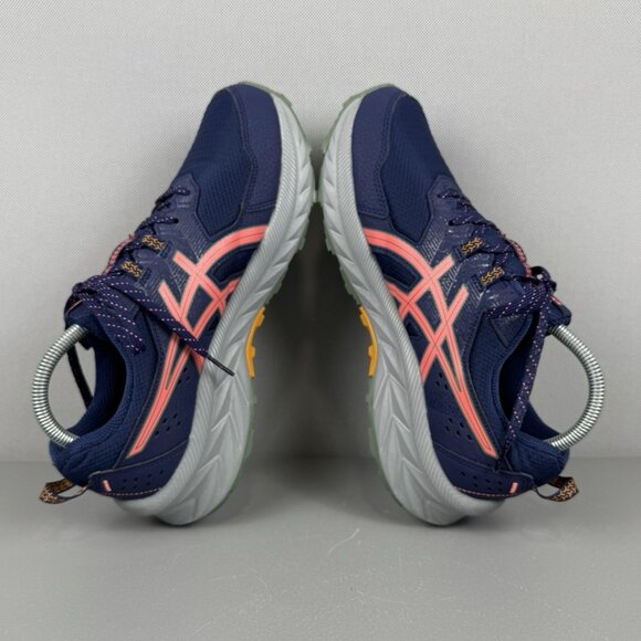 Asics Gel Venture 9 Running Sneakers Shoes Womens 9.5 Wide Indigo Blue Papaya - Picture 5 of 9